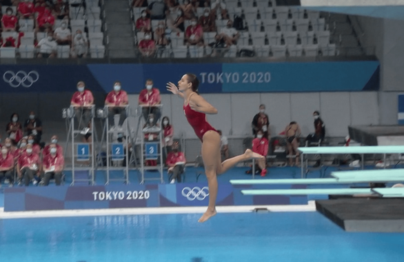 Cú nhảy 0 điểm của sao nữ Canada Pamela Ware gây sốt ở Olympic Tokyo - Ảnh 1.