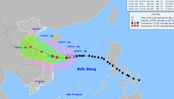 3 tàu cá mất liên lạc, bão số 5 cách bờ biển Quảng Trị - Quảng Nam 380km - Ảnh 1.