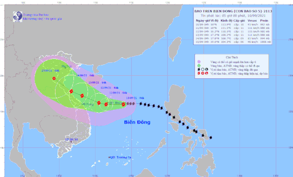 Bão số 5 khi đến Hoàng Sa, tăng sức gió giật từ 12 lên 13 - Ảnh 1.