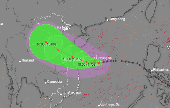 Hiện trên Biển Đông xuất hiện 2 cơn bão nhưng không có khả năng bão chồng bão - Ảnh 1.