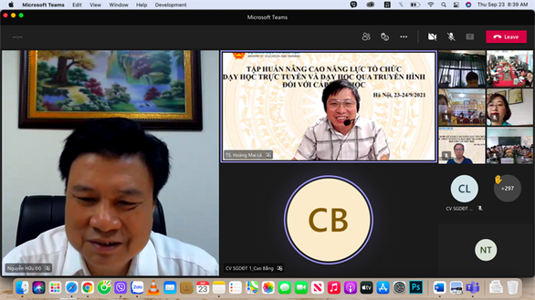 Triển khai 3 đợt tập huấn dạy học trực tuyến, dạy qua truyền hình cấp tiểu học trong tháng 9 - Ảnh 1.