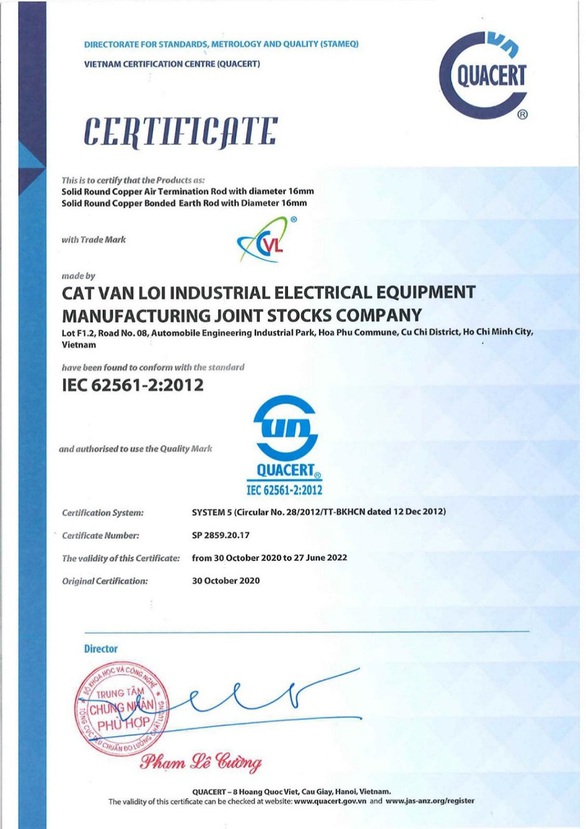 Cát Vạn Lợi sản xuất hố kiểm tra tiếp địa bê tông đạt chuẩn IEC 62561 - Ảnh 2. Cát Vạn Lợi sản xuất hố kiểm tra tiếp địa bê tông đạt chuẩn IEC 62561 - Ảnh 2.