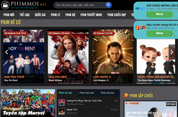 Đang bị khởi tố và điều tra, website phim lậu phimmoi lại tái xuất - Ảnh 1.