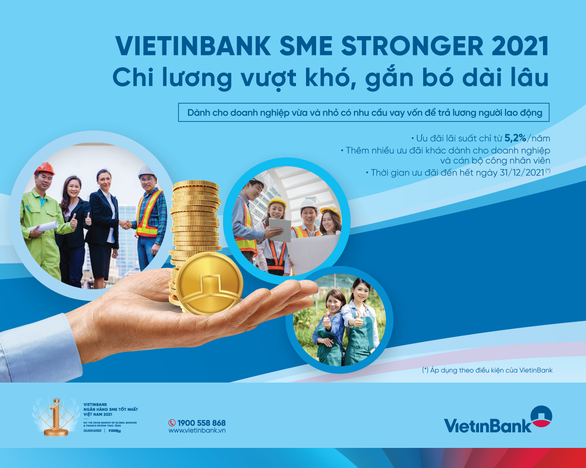 Hỗ trợ doanh nghiệp trả lương, VietinBank giảm lãi vay tới 0,3% - Ảnh 1.