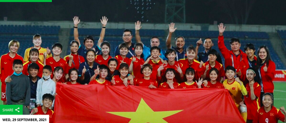 Liên đoàn Bóng đá châu Á chúc mừng đội tuyển nữ Việt Nam - Ảnh 1.