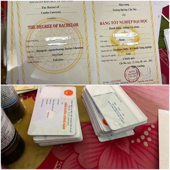 Quảng Nam triệt phá đường dây mua bán, làm giả bằng cấp, giấy tờ - Ảnh 2. Quảng Nam triệt phá đường dây mua bán, làm giả bằng cấp, giấy tờ - Ảnh 2.