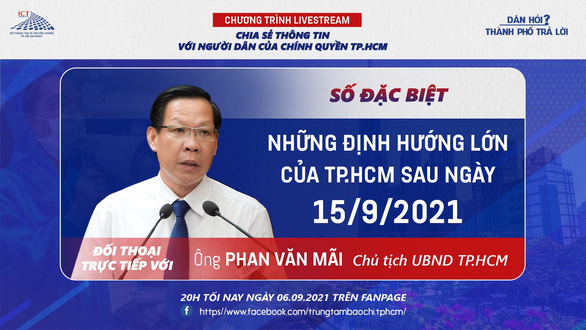 20h tối 6-9: Chủ tịch UBND TP.HCM trả lời trực tiếp về định hướng của TP sau 15-9 - Ảnh 3.