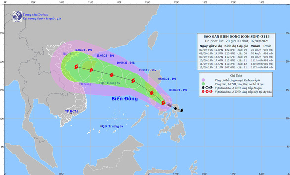 Bão Conson khi vào Biển Đông đi rất nhanh và tăng cường độ rất mạnh - Ảnh 1.