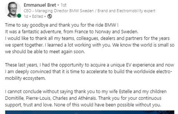Cựu CEO BMW Thụy Điển tuyên bố đầu quân cho VinFast - Ảnh 2.