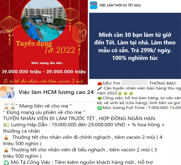 Sinh viên cẩn trọng ‘việc nhẹ, lương cao’ những ngày cận Tết - Ảnh 1.