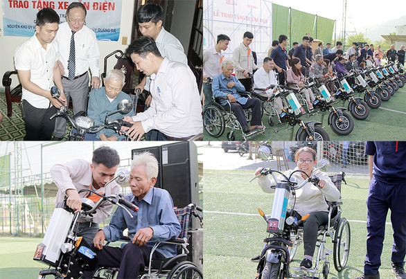 ĐH Duy Tân tiếp tục tặng xe lăn điện cho người khuyết tật Anh-16431033893021660779587