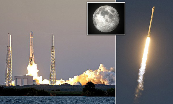 Tên lửa Falcon 9 sẽ đâm sầm vào Mặt trăng vào đầu tháng 3 - Ảnh 1.