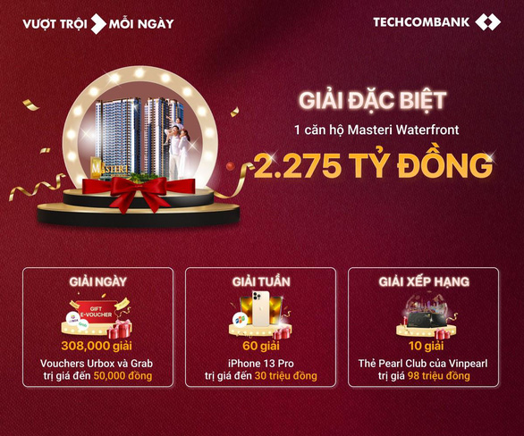 Thanh toán thẻ Techcombank nhận cơ hội trúng căn hộ cao cấp 2,2 tỉ - Ảnh 3.