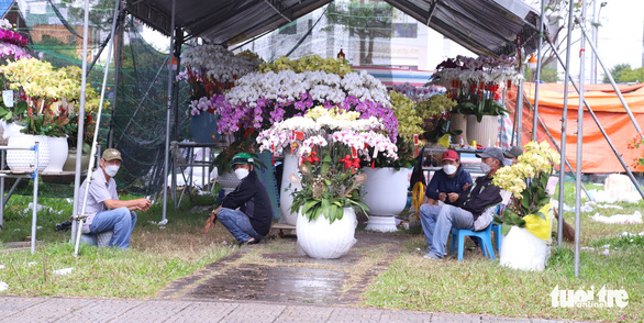 Chợ hoa Tết lớn nhất Đà Nẵng: Sức mua đã giảm 50%, lại còn mưa kiểu ni, căng quá - Ảnh 6.