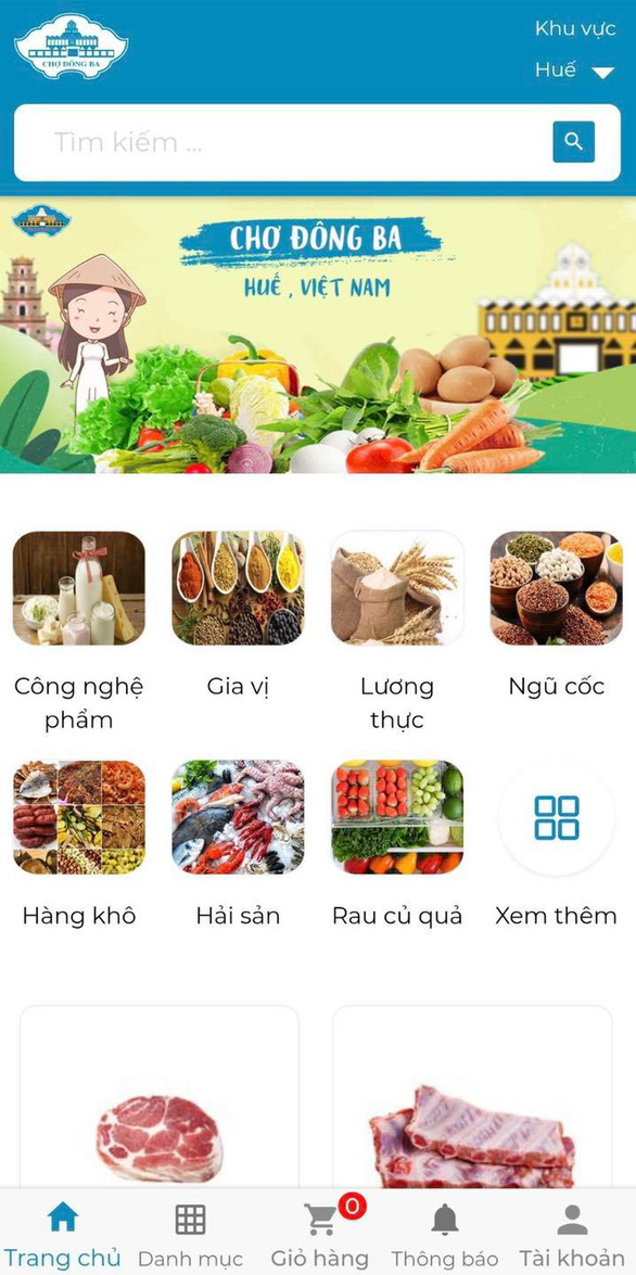 Chợ 123 năm tuổi ở Huế mở app cho dân đi chợ online - Ảnh 2.