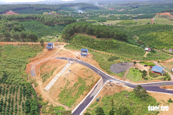 Kiểm tra hai dự án bất động sản ma cạnh rừng Bảo Lâm đang chào bán công khai - Ảnh 2.