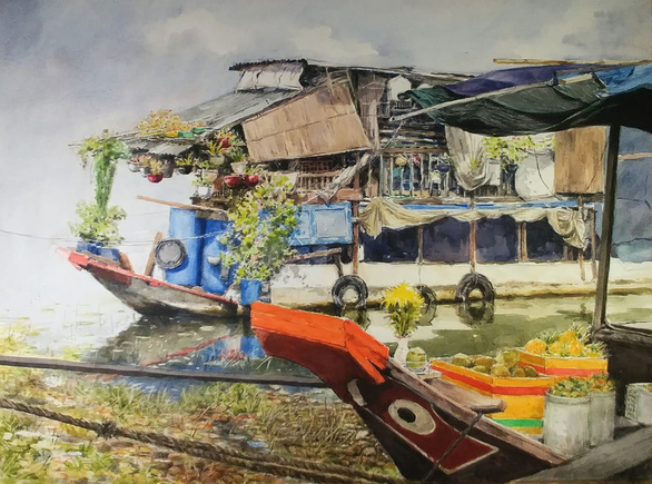 Tình yêu Việt Nam chảy trong lòng một họa sĩ Pháp - Ảnh 4.
