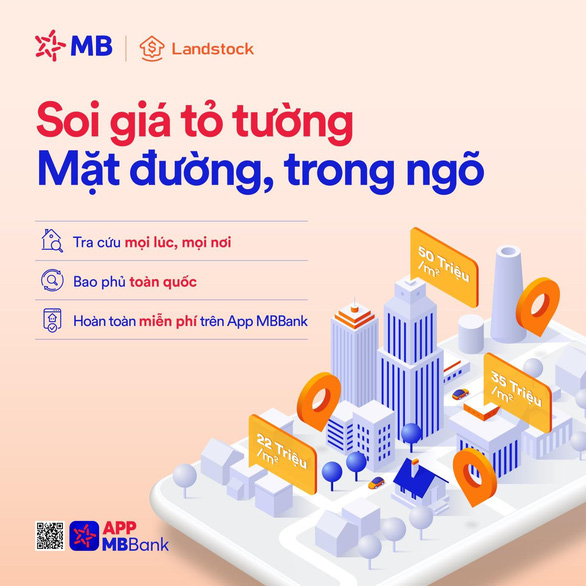 ‘Soi giá bất động sản trên App MBBank - Ảnh 1.