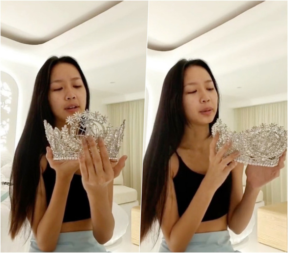 Hoa hậu Liên lục địa Bảo Ngọc ‘đập hộp’ vương miện 8 tỉ đồng - Ảnh 1.