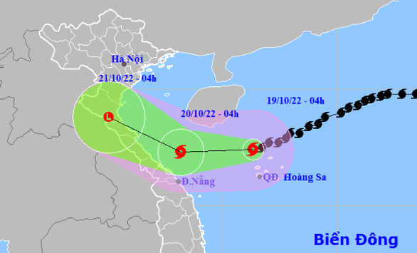 Tương tác với không khí lạnh, bão số 6 giảm cường độ - Ảnh 1.