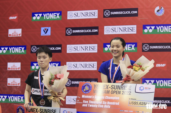 Đánh bại cựu vô địch SEA Games, Thùy Linh vô địch Vietnam Open 2022 - Ảnh 1.