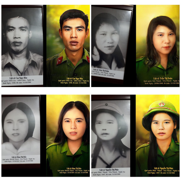 Nhóm bạn trẻ phục dựng ảnh chân dung 13 liệt sĩ Truông Bồn - Ảnh 2.