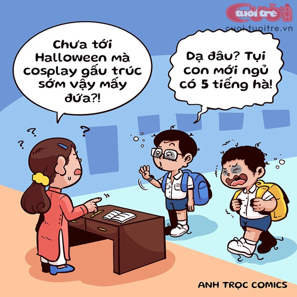 Học sinh và Halloween sớm - Ảnh 1. Học sinh và Halloween sớm - Ảnh 1.