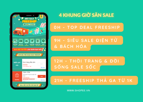 Chương trình Thứ 4 - Siêu Sale Freeship của Shopee - Ảnh 2.