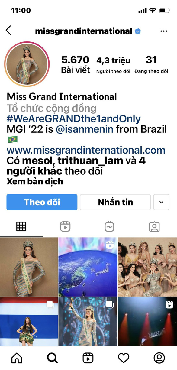Làn sóng khán giả hủy theo dõi Miss Grand International trên Facebook, Instagram - Ảnh 4.