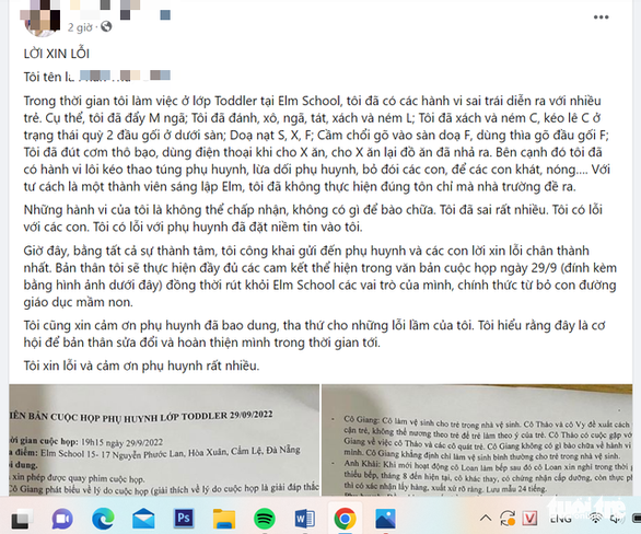 Xác minh thông tin học sinh mầm non tư thục bị bỏ đói, bạo hành - Ảnh 2.