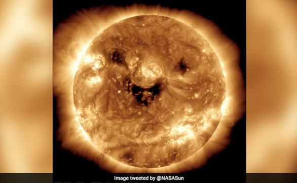 Bắt gặp Mặt trời cười nham hiểm’ với Trái đất, NASA phát cảnh báo - Ảnh 1.