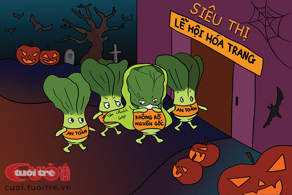 Hóa trang Halloween: Ăn đáng sợ, học cũng đáng sợ - Ảnh 2.