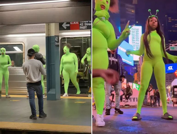 Nhóm cướp mặc trang phục người khổng lồ xanh quậy tới bến ở New York - Ảnh 2.