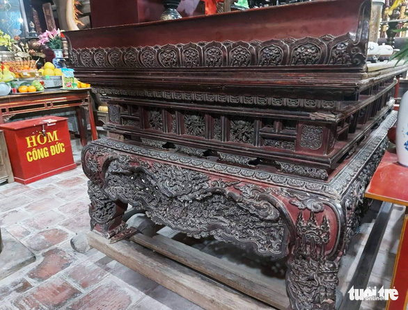 Độc bản hương án chùa Keo trở thành bảo vật quốc gia - Ảnh 3.