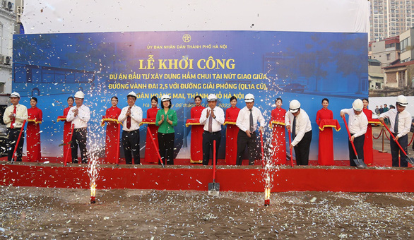 Hà Nội tiếp tục khởi công hầm chui hơn 770 tỉ đồng - Ảnh 1.