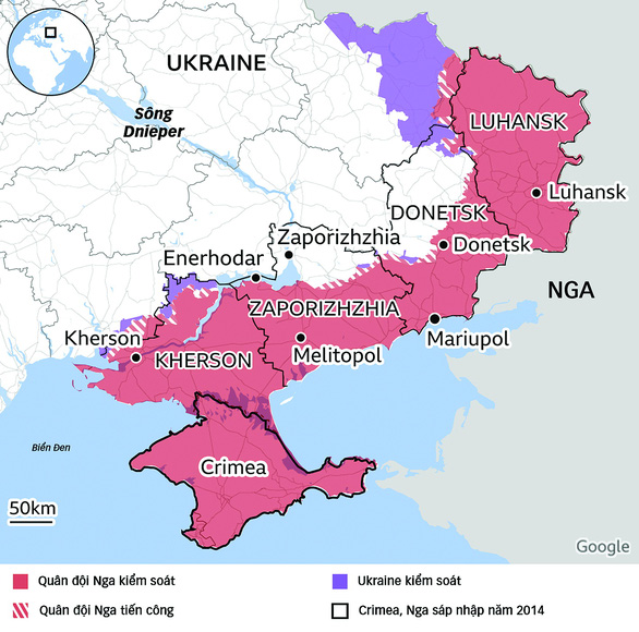 Chiến sự Nga - Ukraine hậu sáp nhập - Ảnh 1.