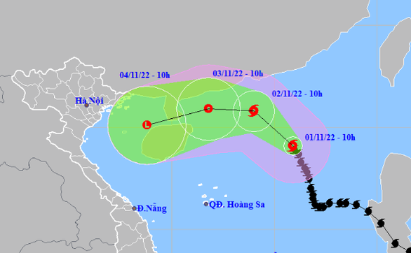 Bão số 7 khả năng suy yếu trong hai ngày tới - Ảnh 1.