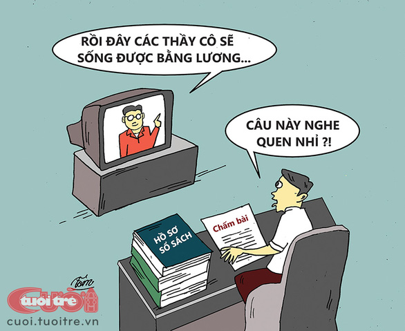 20-11, chúc thầy cô sống được... bằng lương - Ảnh 1.