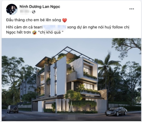 Ninh Dương Lan Ngọc khoe biệt thự 2 mặt tiền giá trị siêu khủng - Ảnh 1. Ninh Dương Lan Ngọc khoe biệt thự 2 mặt tiền giá trị siêu khủng - Ảnh 1.