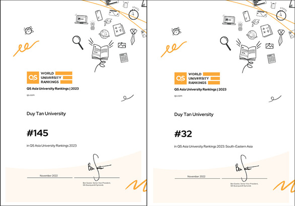 ĐH Duy Tân thăng hạng trên QS Asia University Rankings 2023 - Ảnh 3.