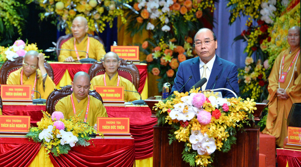 Chủ tịch nước Nguyễn Xuân Phúc dự khai mạc Đại hội Phật giáo toàn quốc - Ảnh 3.