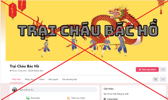 Công an cảnh báo trang Facebook “Trại cháu Bác Hồ” phản động, xuyên tạc lịch sử - Ảnh 1.