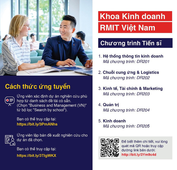 Học bổng tiến sĩ mở đường cho nghiên cứu kinh doanh và quản trị - Ảnh 1.