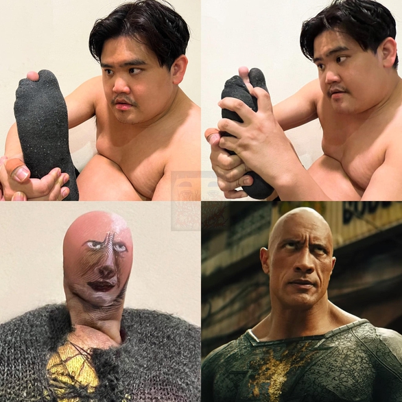 Thánh cosplay giá rẻ khiến mọi người cười... rụng rốn với màn hóa trang Wednesday - Ảnh 4. Thánh cosplay giá rẻ khiến mọi người cười... rụng rốn với màn hóa trang Wednesday - Ảnh 4.