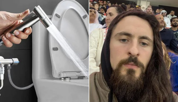 YouTuber hóa điên vì phát hiện chấn động: Toilet ở Qatar có vòi xịt! - Ảnh 1. YouTuber hóa điên vì phát hiện chấn động: Toilet ở Qatar có vòi xịt! - Ảnh 1.