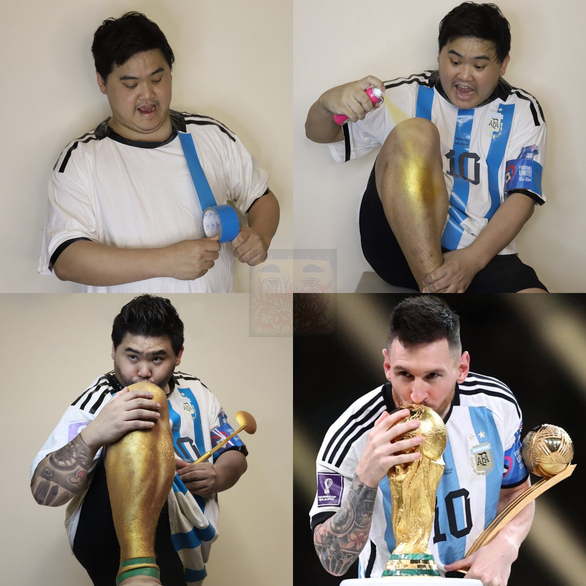 Ảnh chế tràn ngập cõi mạng sau khi Argentina vô địch World Cup 2022 - Ảnh 1. Ảnh chế tràn ngập cõi mạng sau khi Argentina vô địch World Cup 2022 - Ảnh 1.