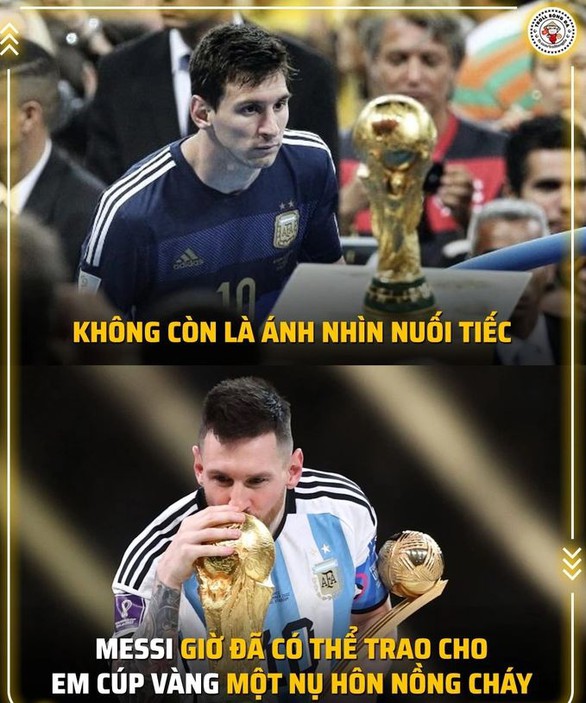 Ảnh chế tràn ngập cõi mạng sau khi Argentina vô địch World Cup 2022 - Ảnh 6. Ảnh chế tràn ngập cõi mạng sau khi Argentina vô địch World Cup 2022 - Ảnh 6.