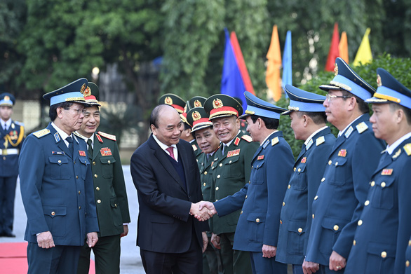 Chủ tịch nước gặp mặt kỷ niệm 50 năm chiến thắng Hà Nội - Điện Biên Phủ trên không - Ảnh 1.
