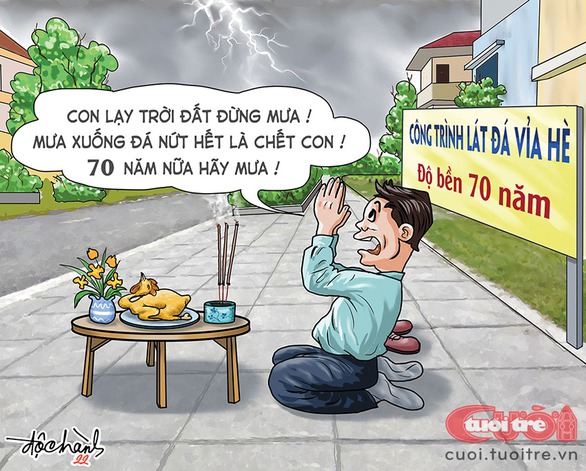 Lạ lùng người đàn ông làm lễ cầu... đừng mưa - Ảnh 1. Lạ lùng người đàn ông làm lễ cầu... đừng mưa - Ảnh 1.