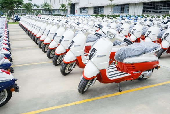 THACO AUTO tiếp tục xuất khẩu xe máy Peugeot Django 150cc sang thị trường Hong Kong, ASEAN - Ảnh 2. THACO AUTO tiếp tục xuất khẩu xe máy Peugeot Django 150cc sang thị trường Hong Kong, ASEAN - Ảnh 2.